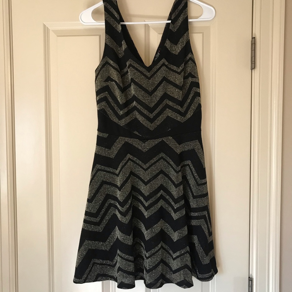 Gold and Black Holiday Dress
